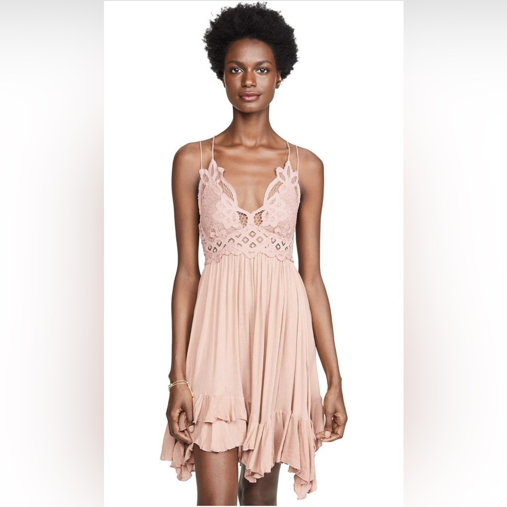 Free People Adella Lace Slip Dress